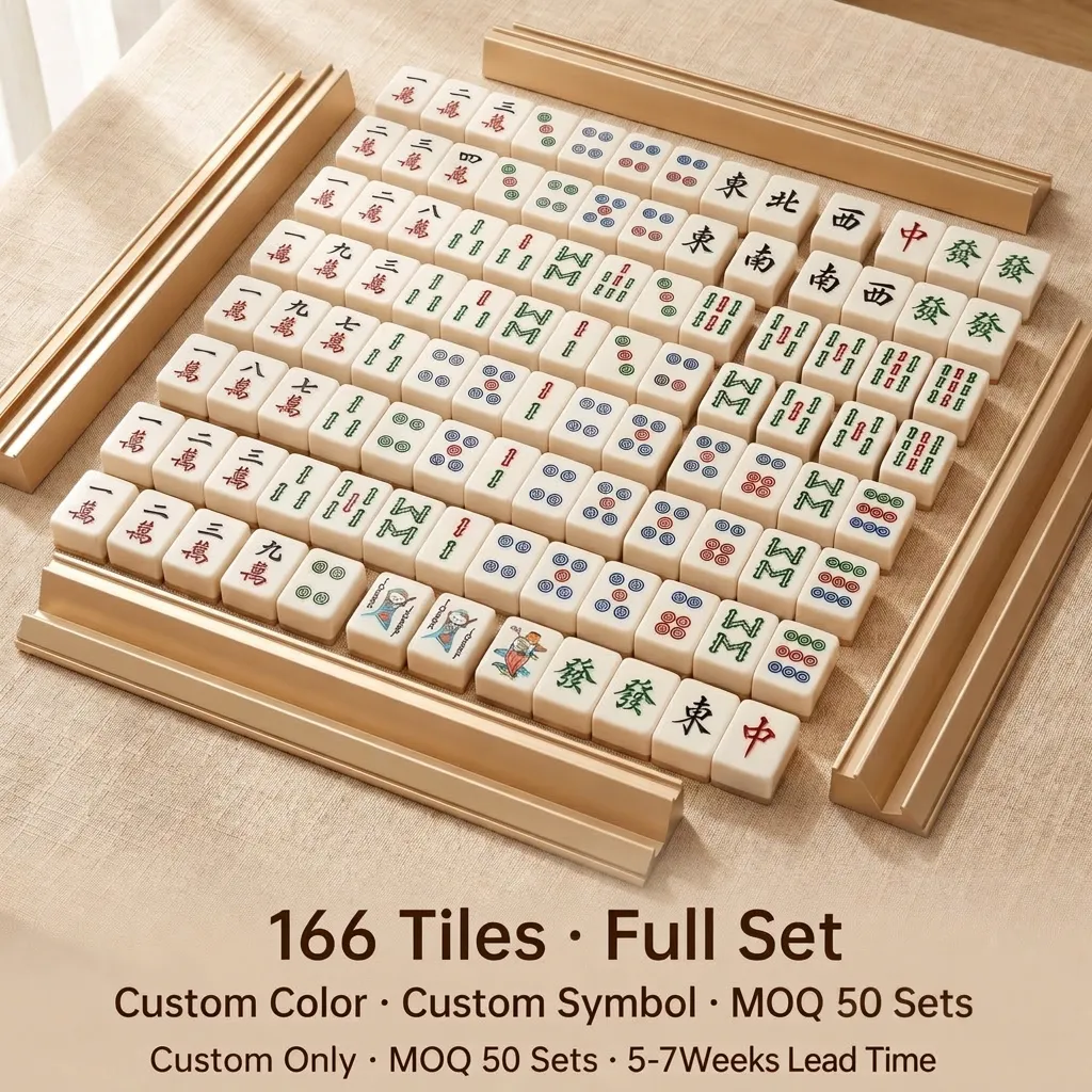 Factory Direct Durable Acrylic American Mahjong Set – 166 Tiles