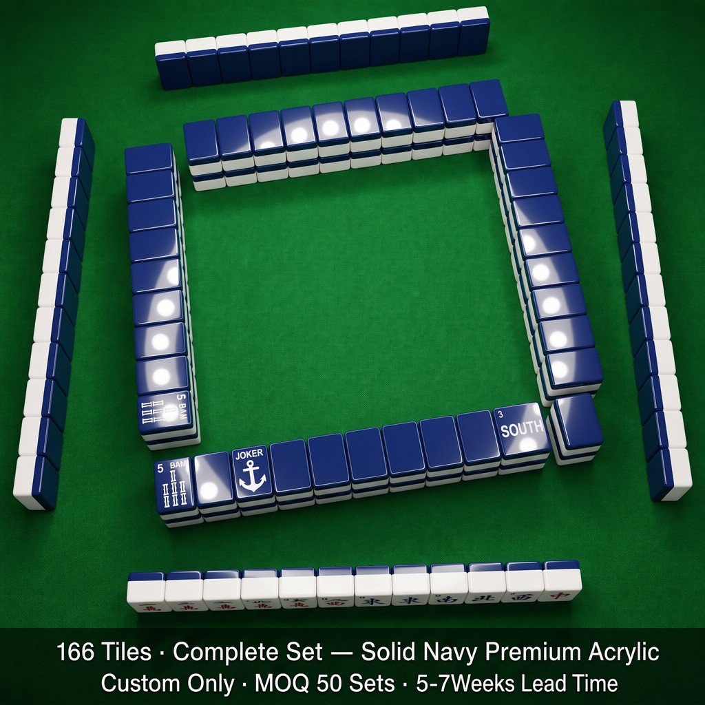Factory Direct Signature Acrylic American Mahjong Set – 166 Tiles