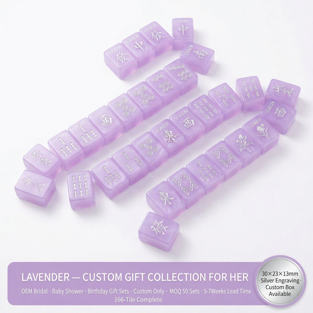 Factory Direct Solid Acrylic American Mahjong Set – 166 Tiles