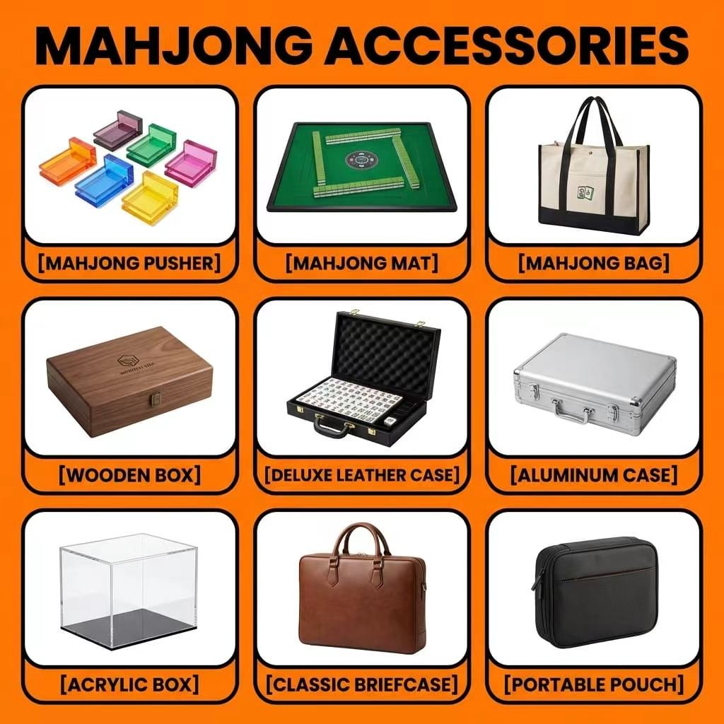 Factory Direct Signature Acrylic American Mahjong Set – 166 Tiles (CS-056) view 7