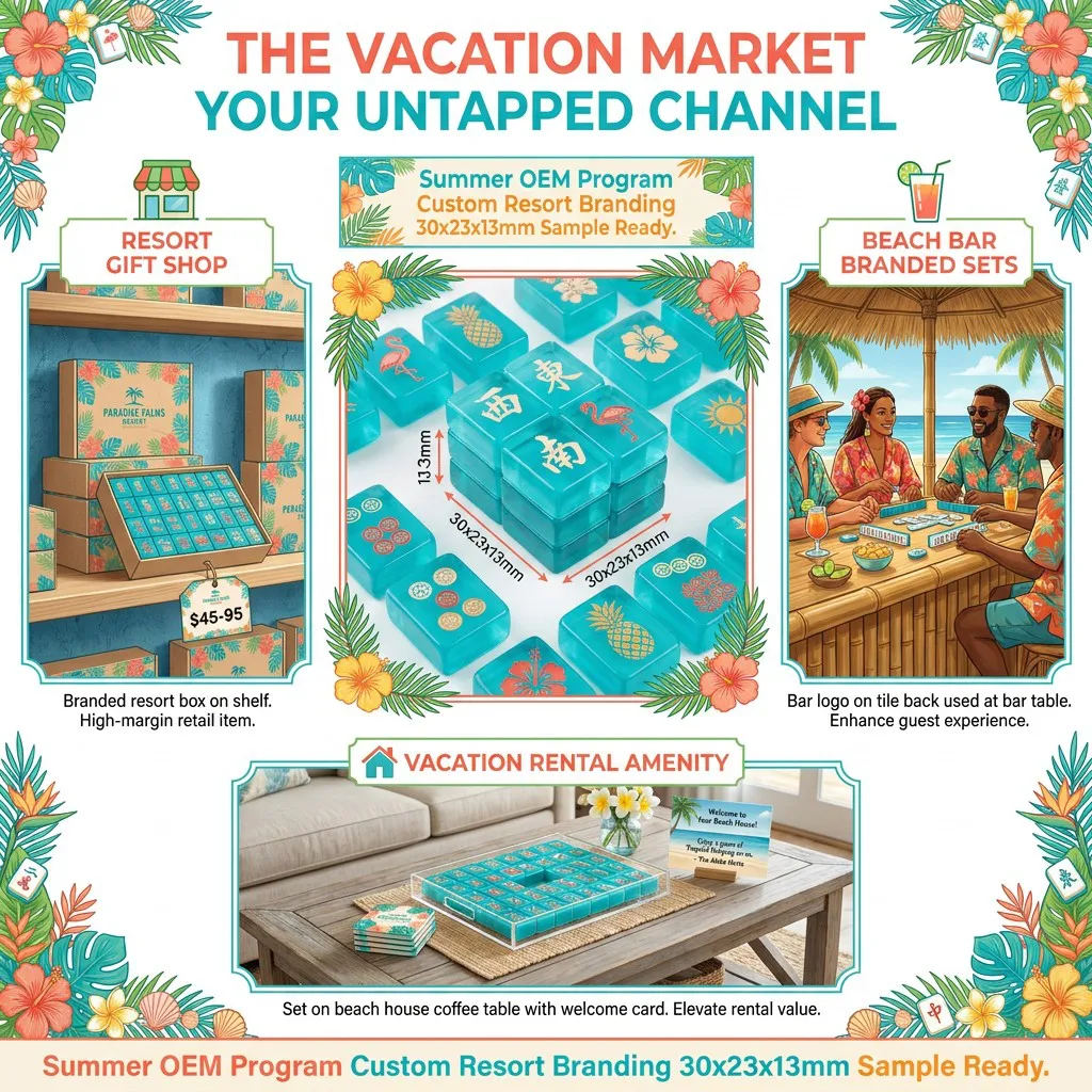 Factory Direct Teal Acrylic American Mahjong Set – 166 Tiles (CS-055) detail