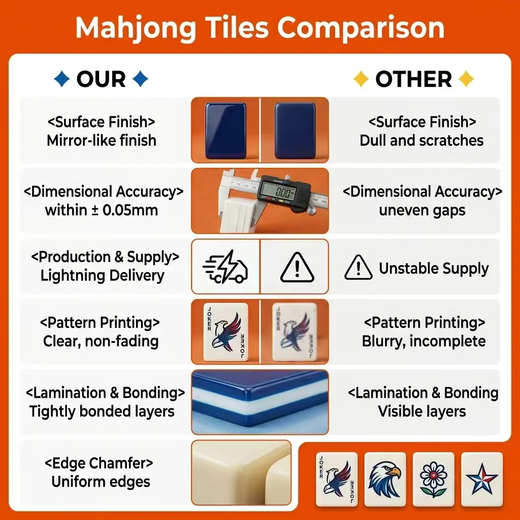 Factory Direct Durable Acrylic American Mahjong Set – 166 Tiles (CS-083) view 5